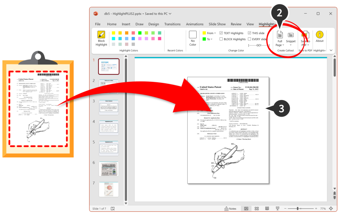 the callout is created