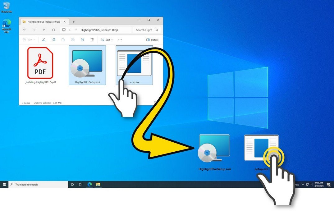 Drag-n-Drop and Double-click Setup