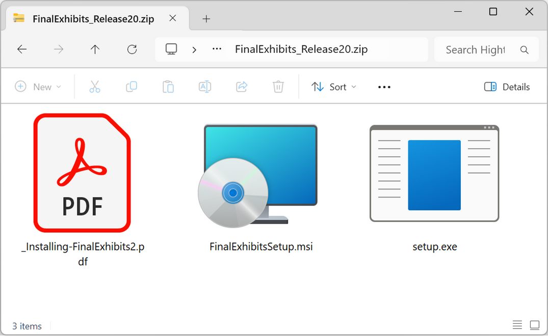 Zip File Contents