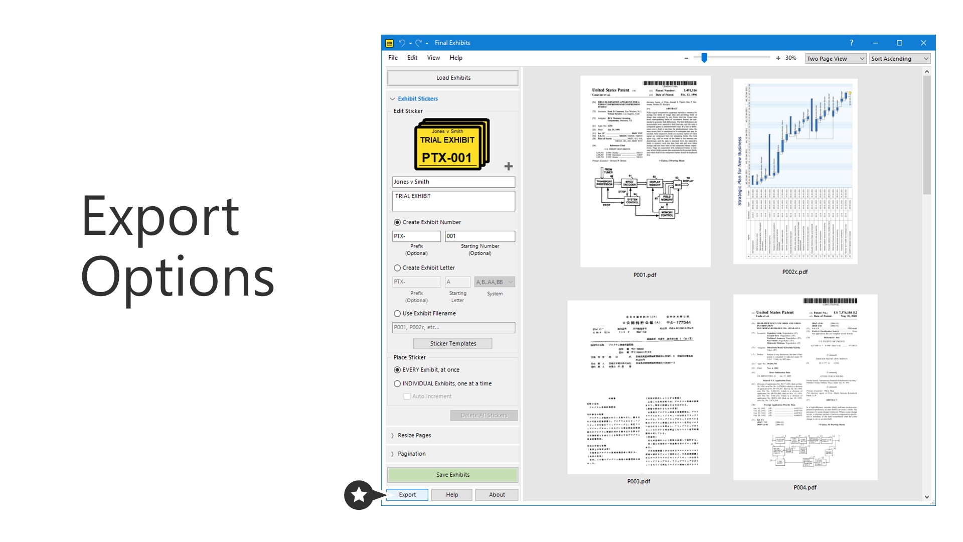 Export Options FE198_27