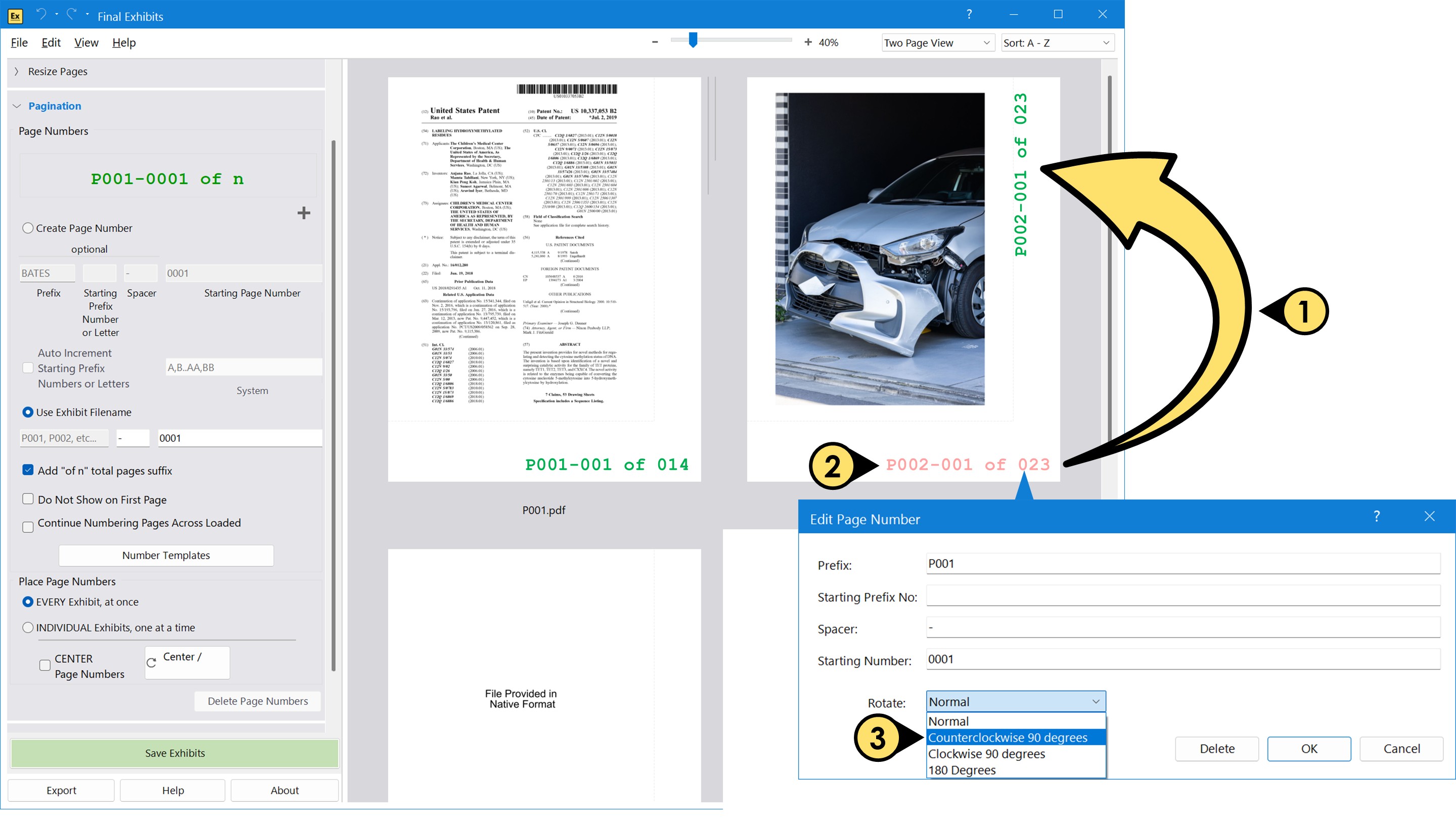 Move and Edit Individual Page Numbers pagination9