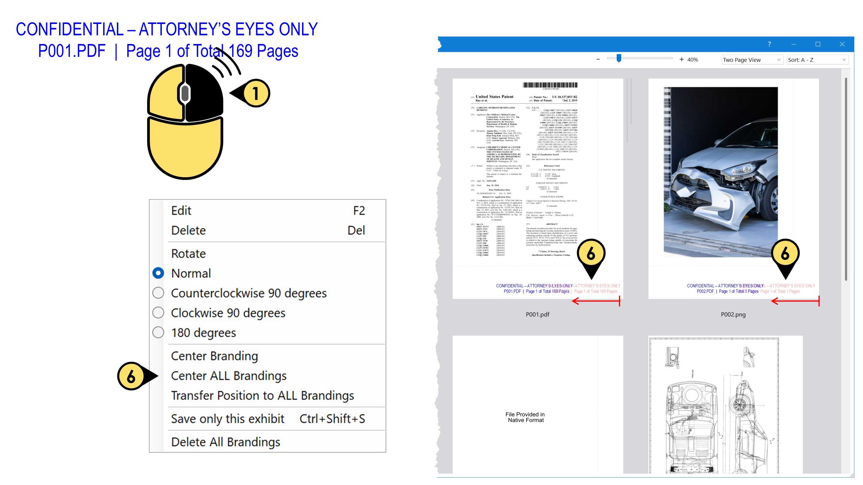 center every page number on every document branding14